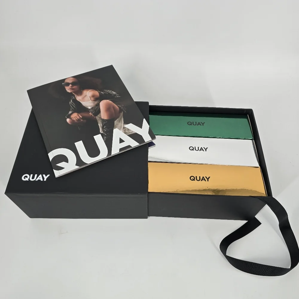 QUAY Gift Box Set 3 Pairs Sunglasses in Box NEW